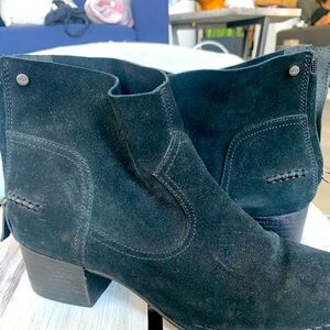 black ankle boots
